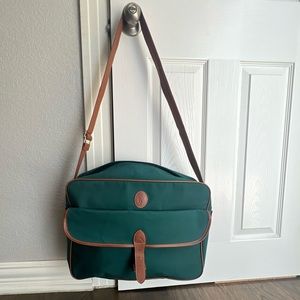 Vintage Green Ralph Lauren Polo Travel Bag